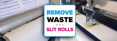 zap labeler afinia waste removal slit roll image